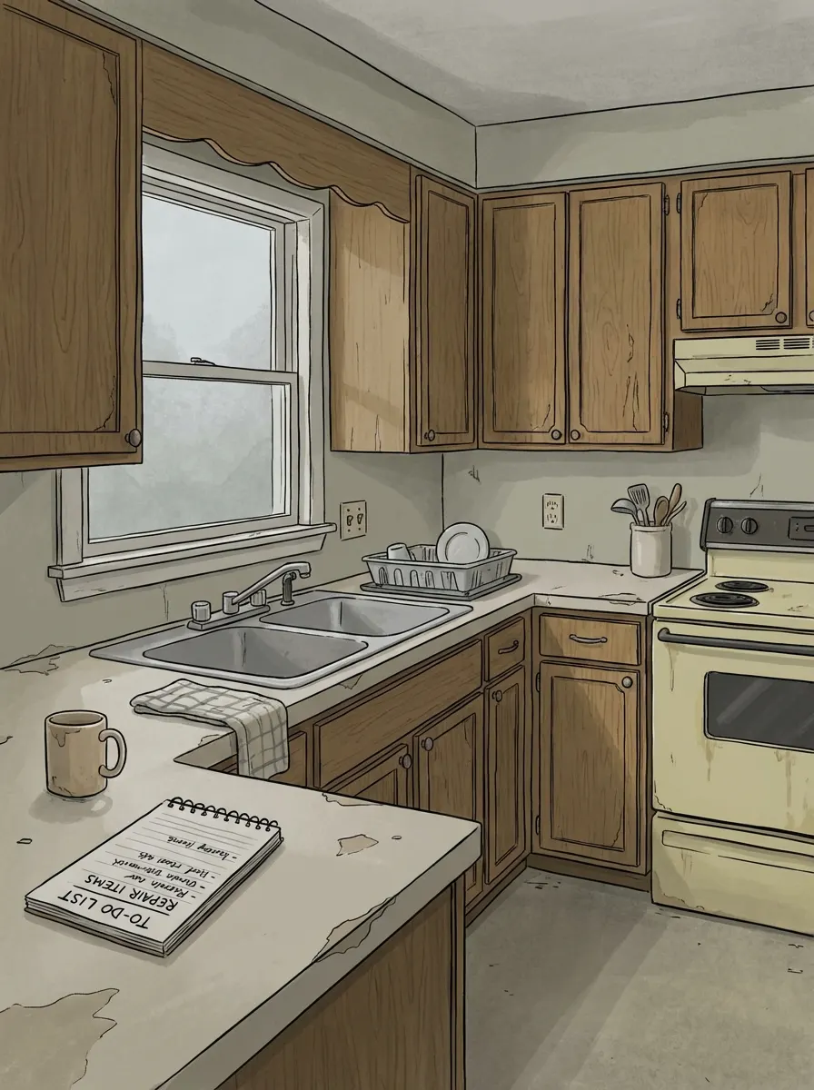 North Carolina home with code violations before renovation